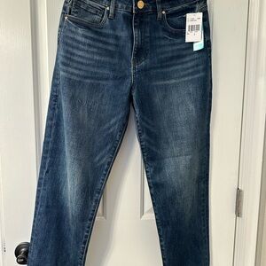 Brand New Kut from the Kloth Sienna Baggy Boyfriend Crop Jeans. Dark Blue